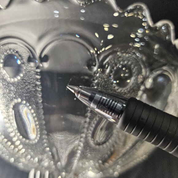 Antique US Glass, Kansas Pattern Jewel With Dewdrop Footed Compote Circa 1901 - Picture 12 of 12